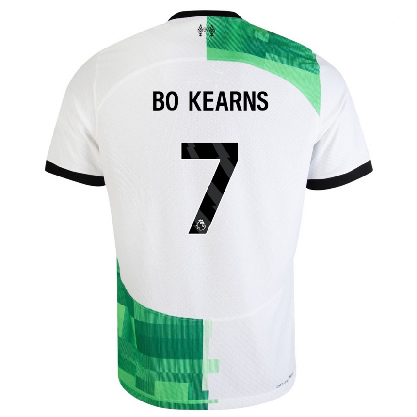 Kids  Missy Bo Kearns #7 White Green Away Jersey 2023/24 T-Shirt