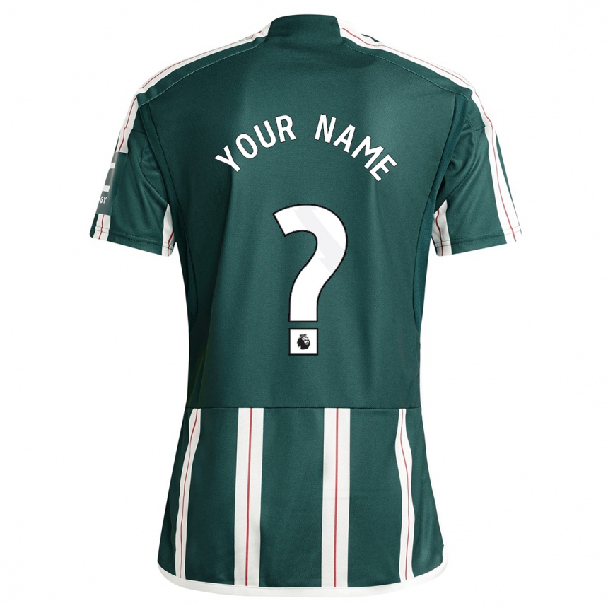 Kids  Your Name #0 Dark Green Away Jersey 2023/24 T-Shirt