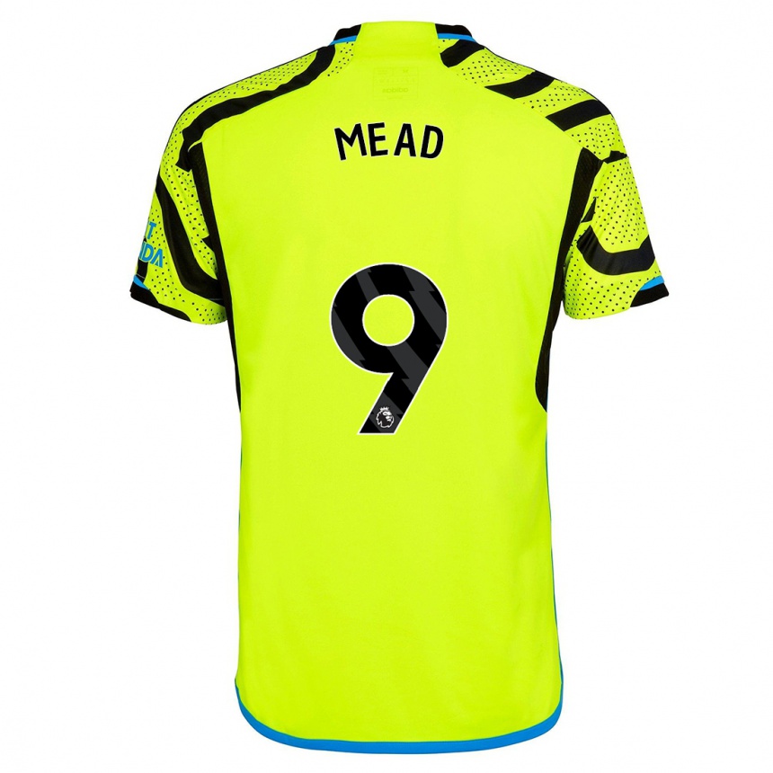 Kids  Beth Mead #9 Yellow Away Jersey 2023/24 T-Shirt