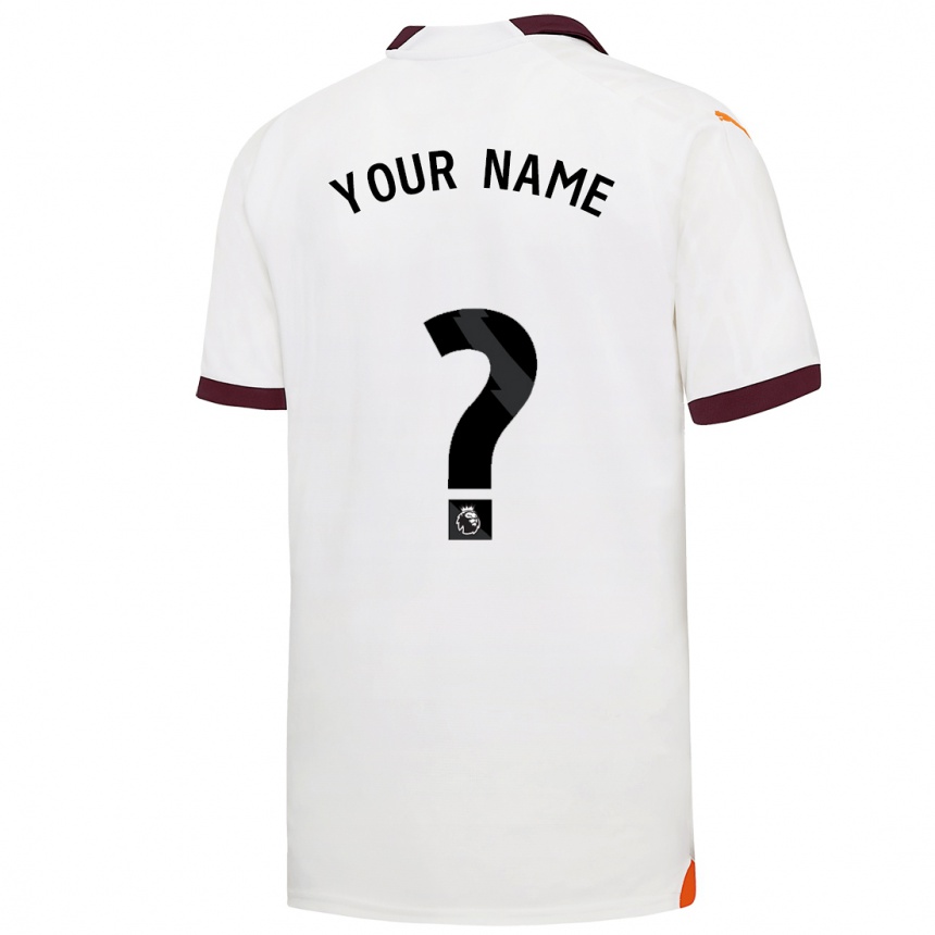 Kids  Your Name #0 White Away Jersey 2023/24 T-Shirt