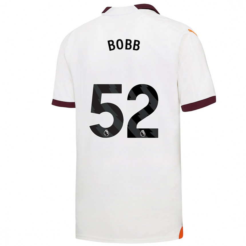 Kids  Oscar Bobb #52 White Away Jersey 2023/24 T-Shirt