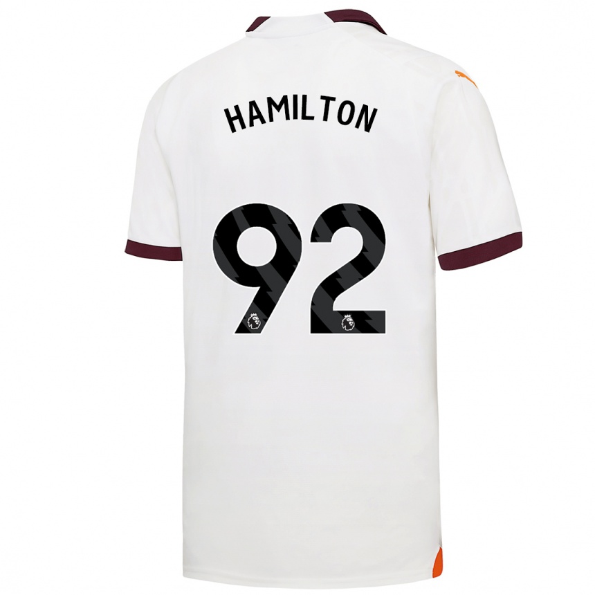 Kids  Micah Hamilton #92 White Away Jersey 2023/24 T-Shirt