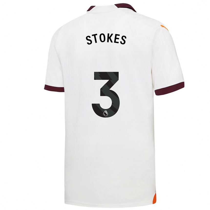 Kids  Demi Stokes #3 White Away Jersey 2023/24 T-Shirt