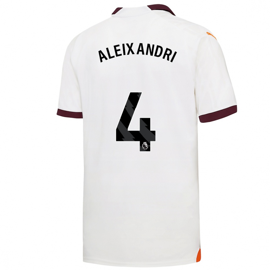 Kids  Laia Aleixandri #4 White Away Jersey 2023/24 T-Shirt