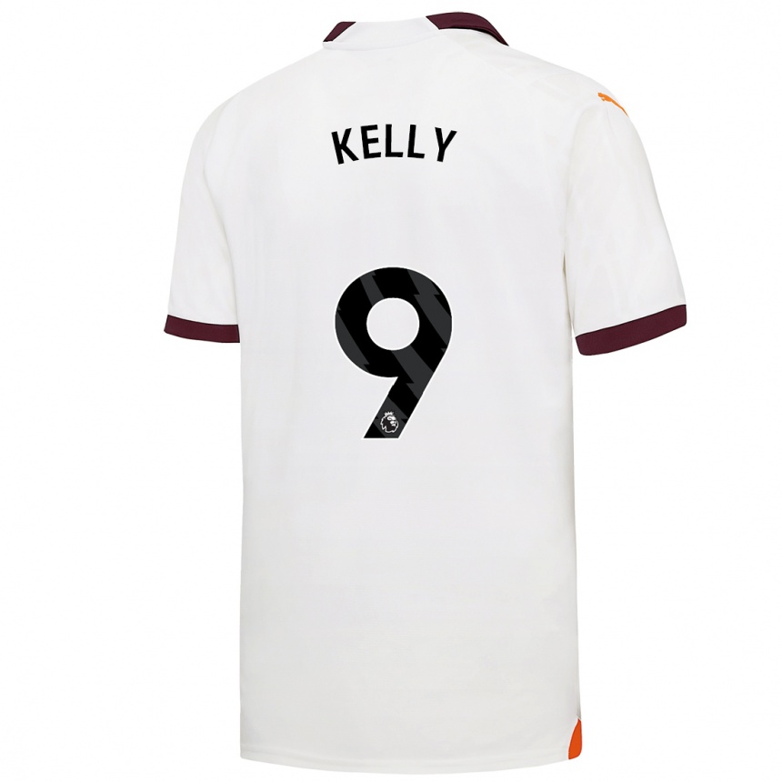 Kids  Chloe Kelly #9 White Away Jersey 2023/24 T-Shirt