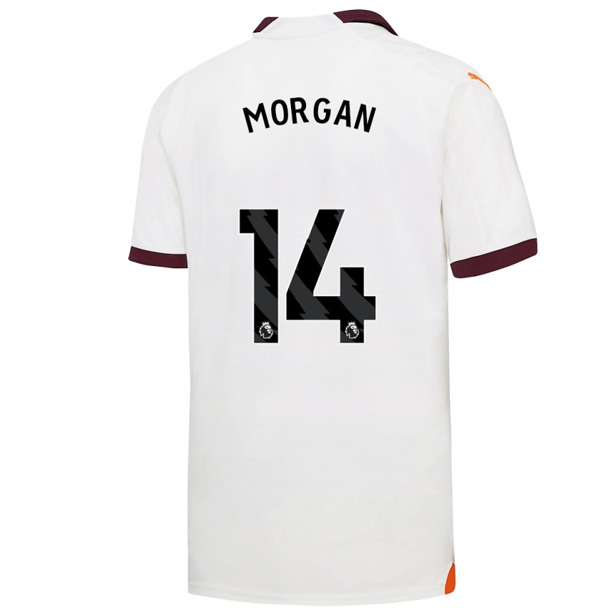 Kids  Esme Morgan #14 White Away Jersey 2023/24 T-Shirt