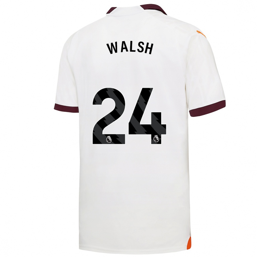 Kids  Keira Walsh #24 White Away Jersey 2023/24 T-Shirt