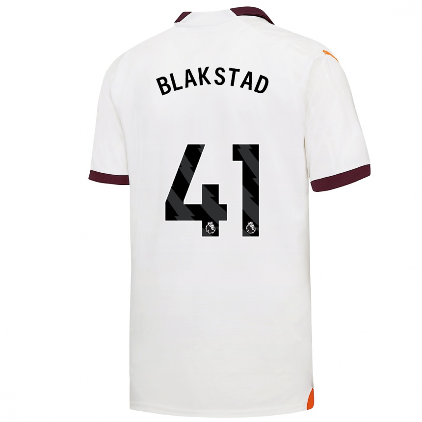 Kids  Julie Blakstad #41 White Away Jersey 2023/24 T-Shirt