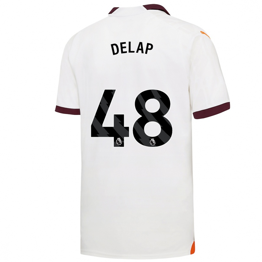 Kids  Liam Delap #48 White Away Jersey 2023/24 T-Shirt