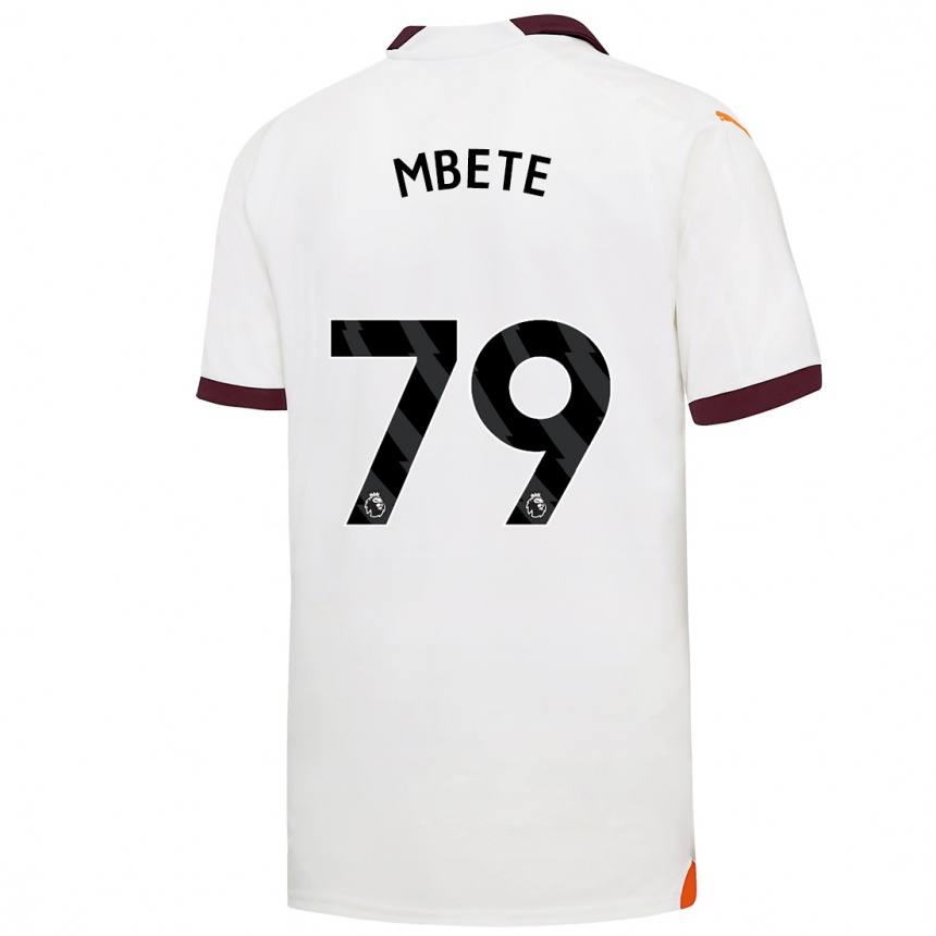 Kids  Luke Mbete #79 White Away Jersey 2023/24 T-Shirt