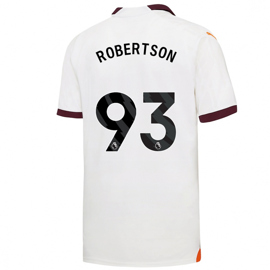 Kids  Alex Robertson #93 White Away Jersey 2023/24 T-Shirt