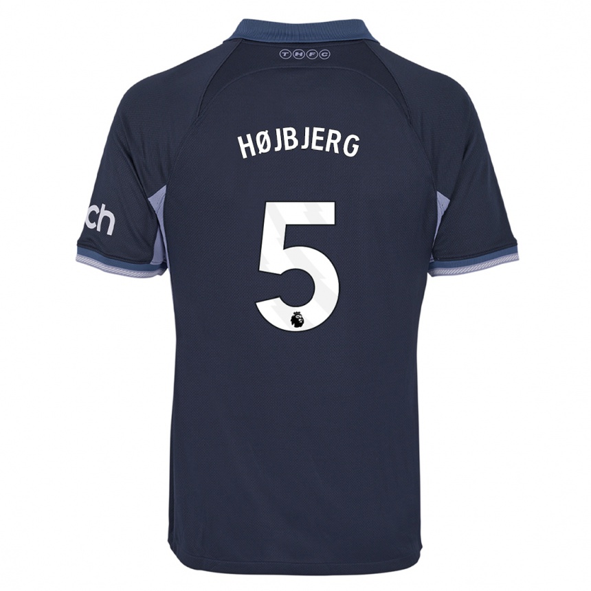 Kids  Pierre Emile Hojbjerg #5 Dark Blue Away Jersey 2023/24 T-Shirt