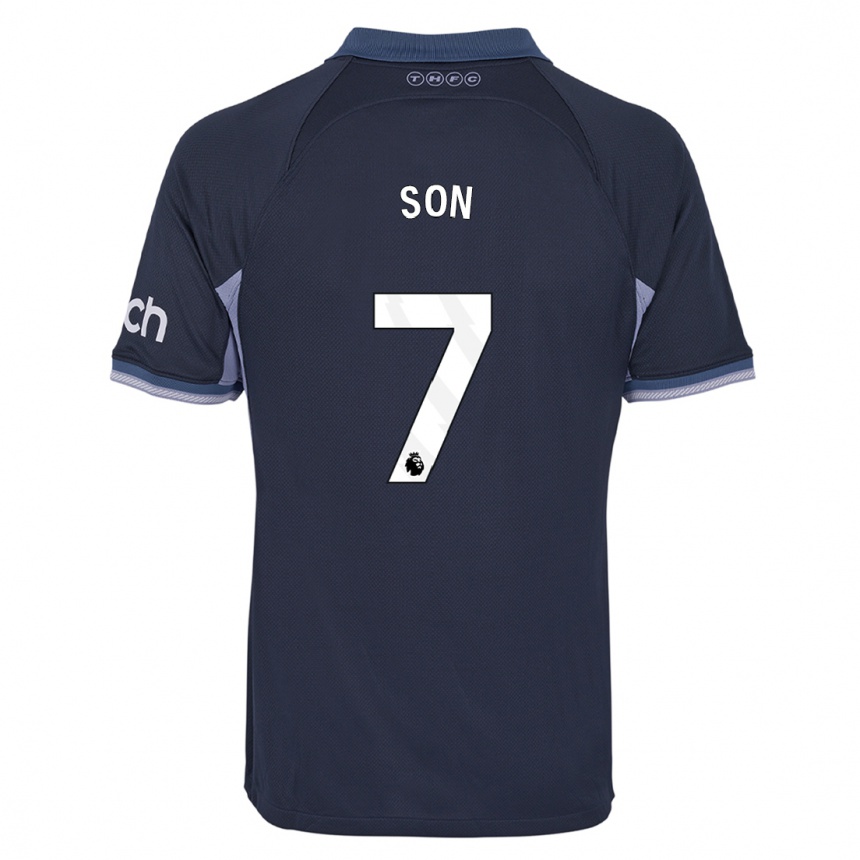 Kids  Heung-Min Son #7 Dark Blue Away Jersey 2023/24 T-Shirt