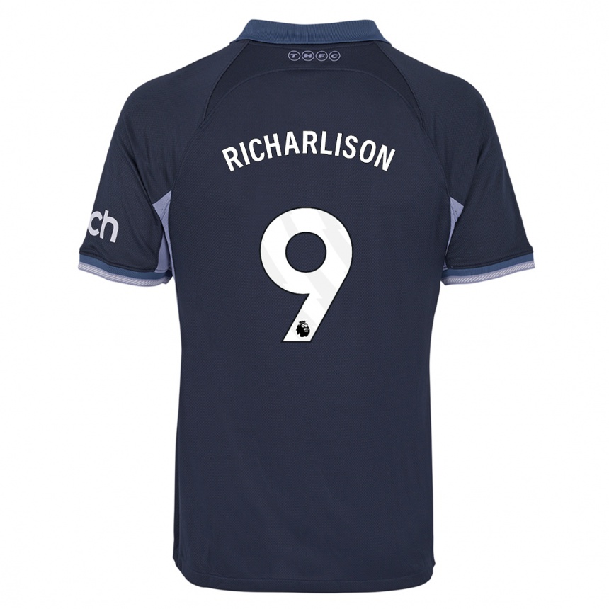 Kids  Richarlison #9 Dark Blue Away Jersey 2023/24 T-Shirt