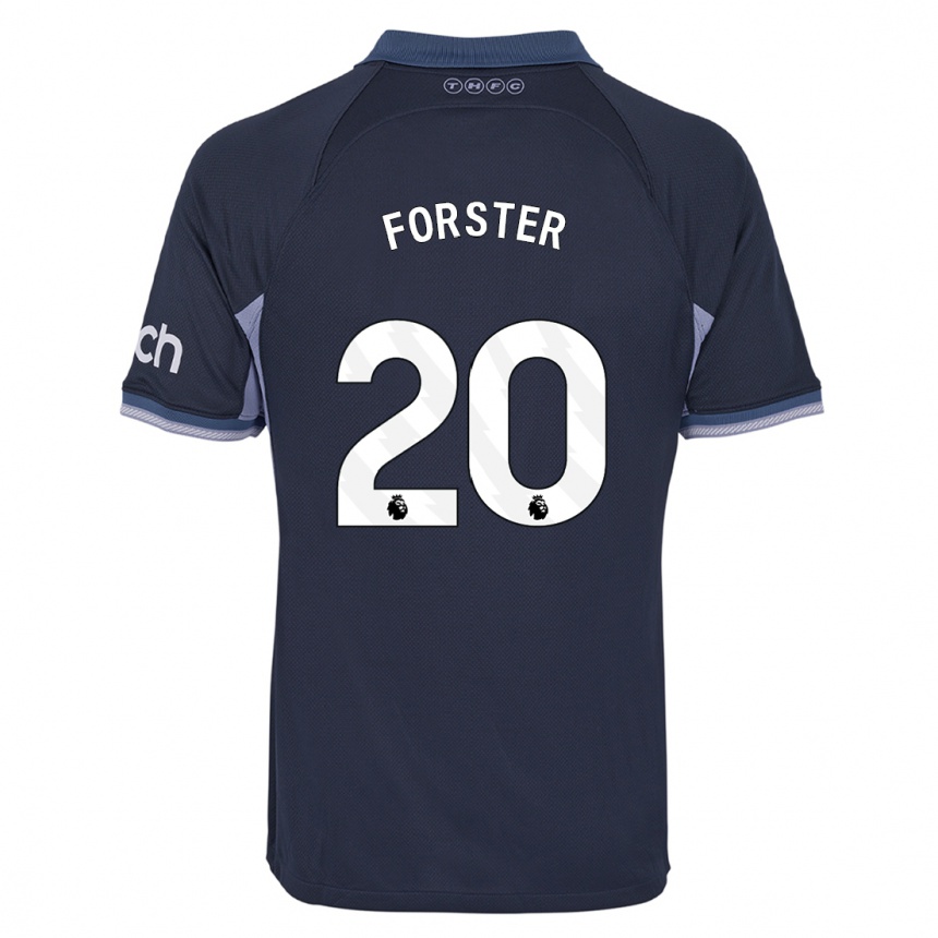 Kids  Fraser Forster #20 Dark Blue Away Jersey 2023/24 T-Shirt