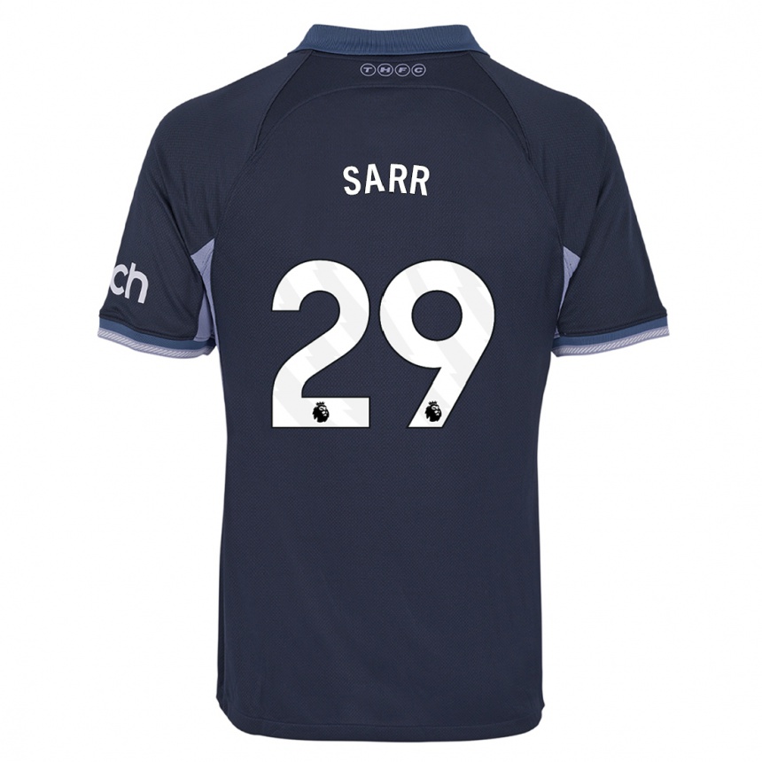 Kids  Pape Matar Sarr #29 Dark Blue Away Jersey 2023/24 T-Shirt