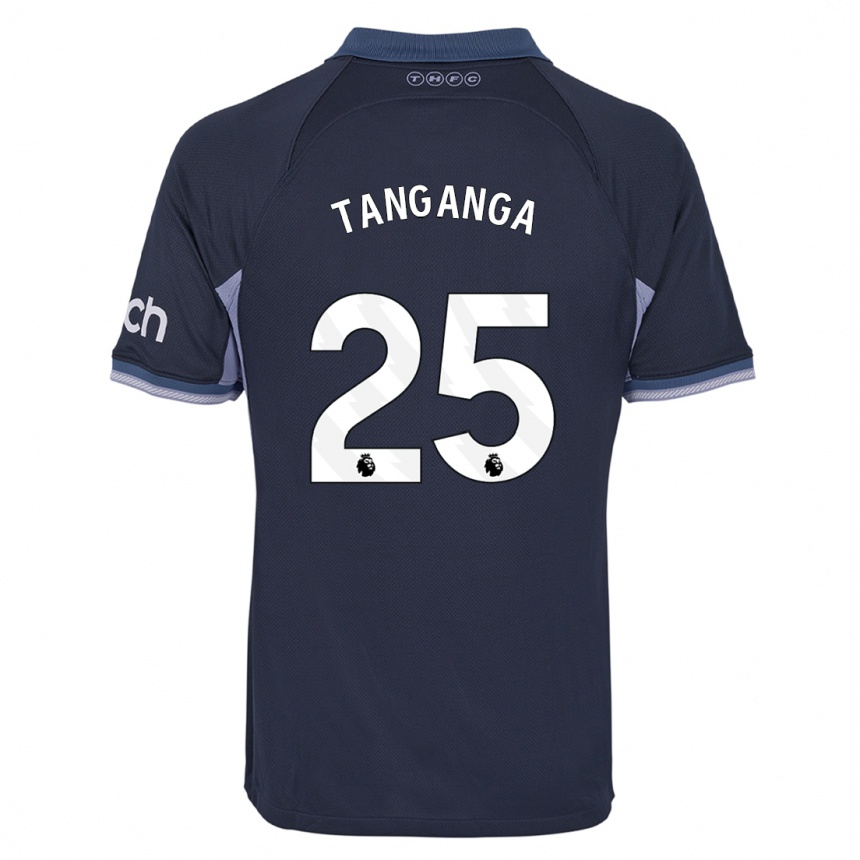 Kids  Japhet Tanganga #25 Dark Blue Away Jersey 2023/24 T-Shirt