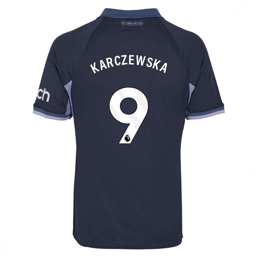 Kids  Nikola Karczewska #9 Dark Blue Away Jersey 2023/24 T-Shirt