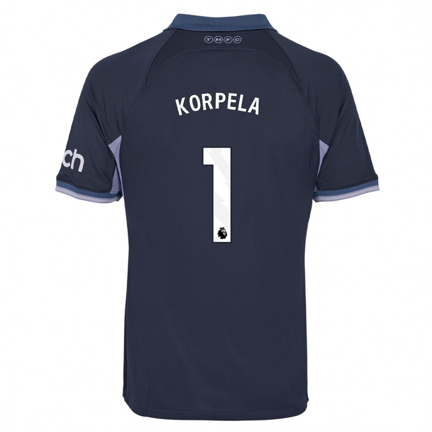 Kids  Tinja-Riikka Korpela #1 Dark Blue Away Jersey 2023/24 T-Shirt