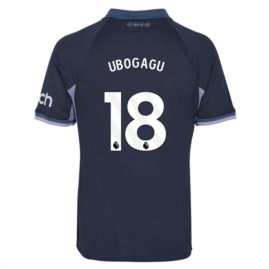 Kids  Chioma Ubogagu #18 Dark Blue Away Jersey 2023/24 T-Shirt