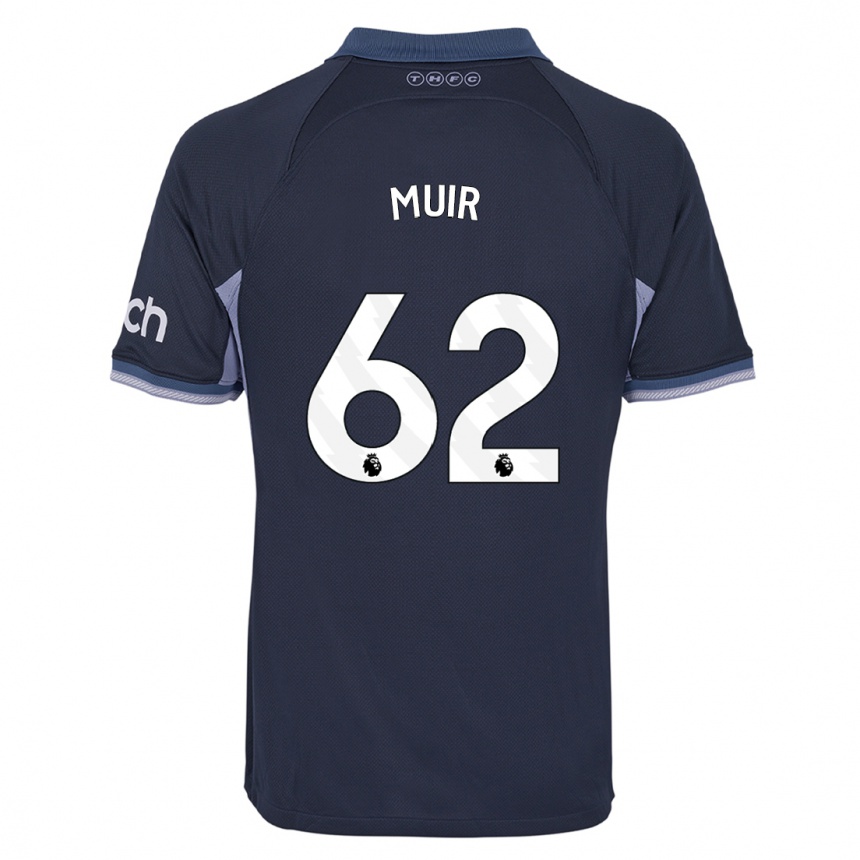 Kids  Marqes Muir #62 Dark Blue Away Jersey 2023/24 T-Shirt