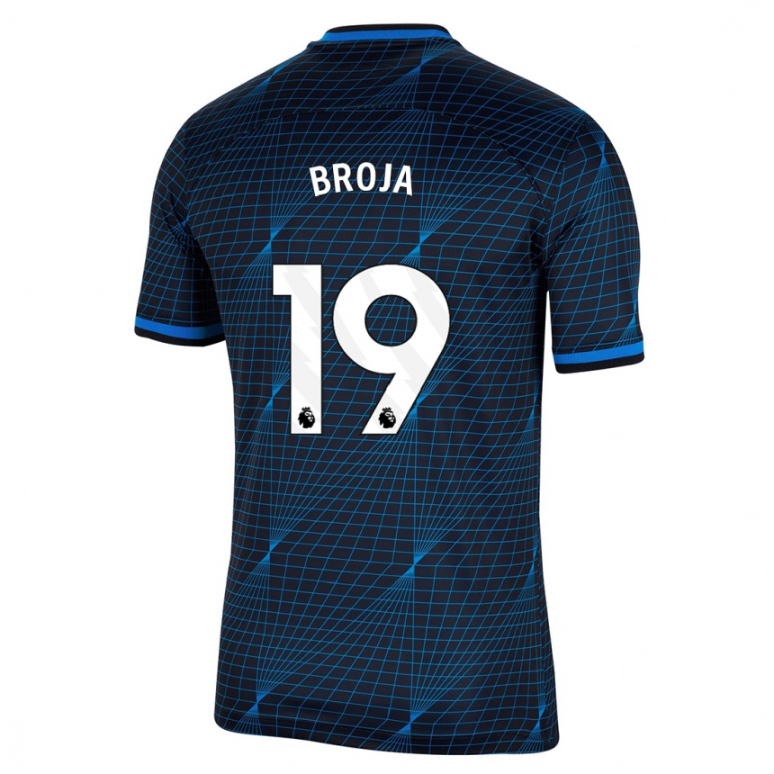 Kids  Armando Broja #19 Dark Blue Away Jersey 2023/24 T-Shirt