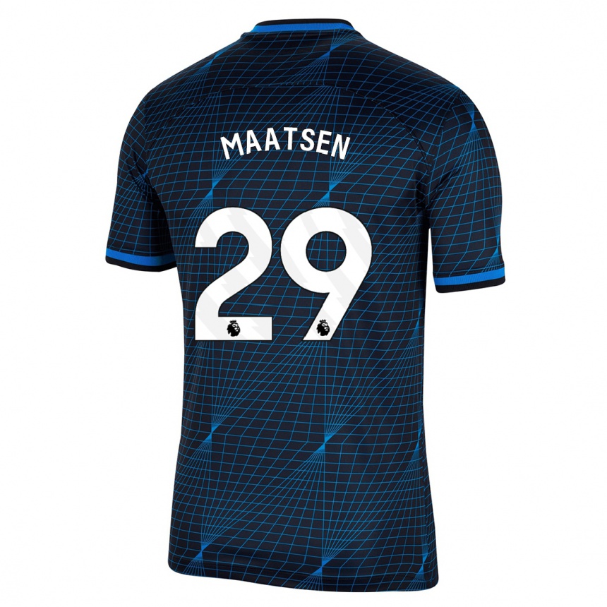 Kids  Ian Maatsen #29 Dark Blue Away Jersey 2023/24 T-Shirt