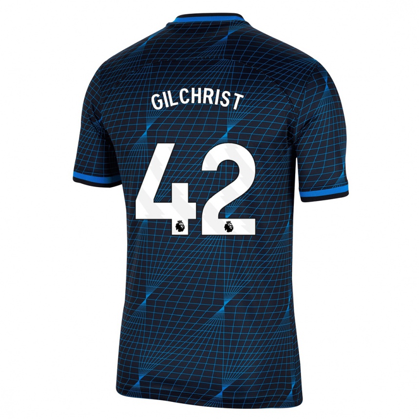 Kids  Alfie Gilchrist #42 Dark Blue Away Jersey 2023/24 T-Shirt