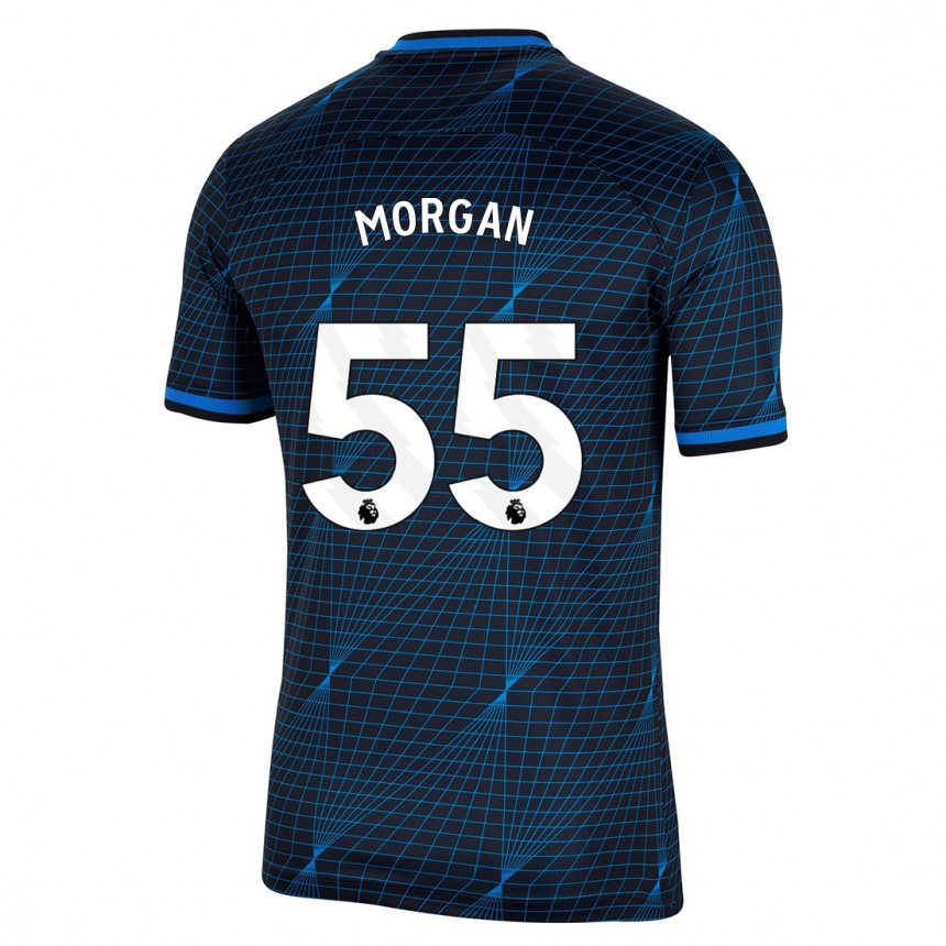 Kids  Jimmy-Jay Morgan #55 Dark Blue Away Jersey 2023/24 T-Shirt