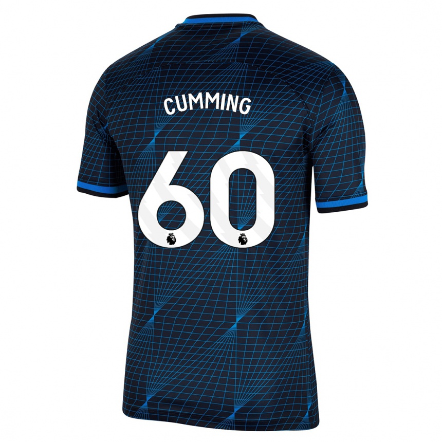 Kids  Jamie Cumming #60 Dark Blue Away Jersey 2023/24 T-Shirt