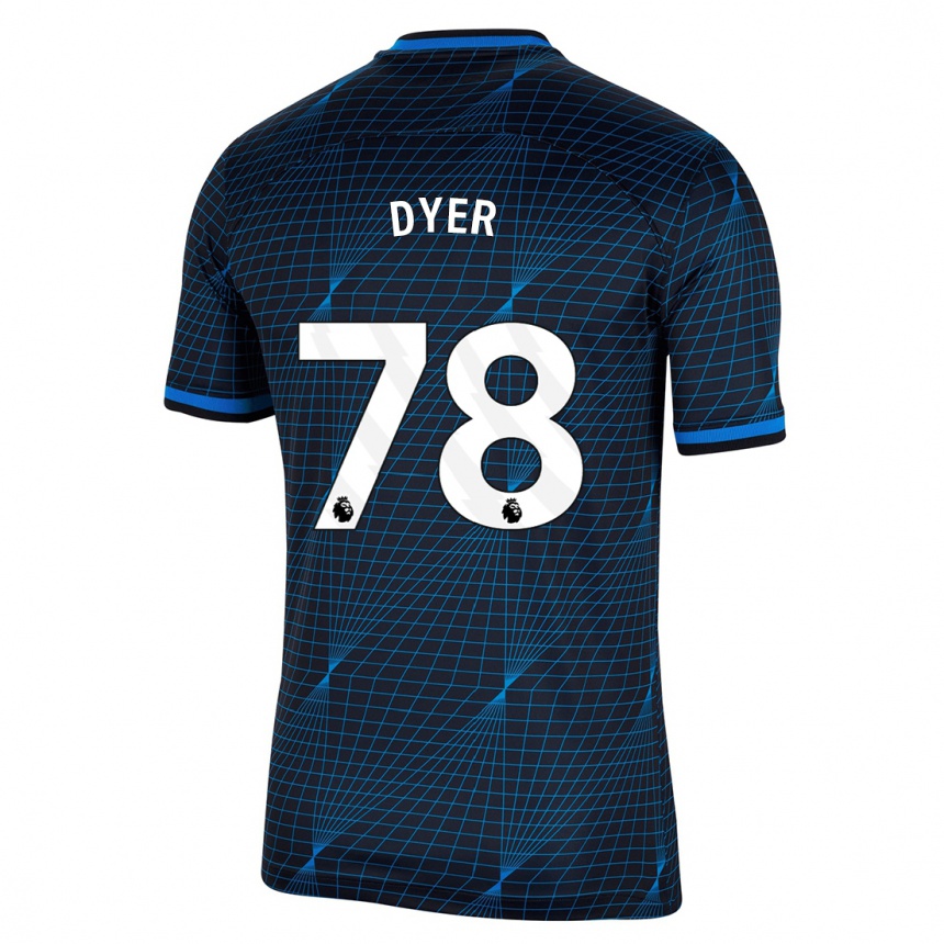 Kids  Kiano Dyer #78 Dark Blue Away Jersey 2023/24 T-Shirt