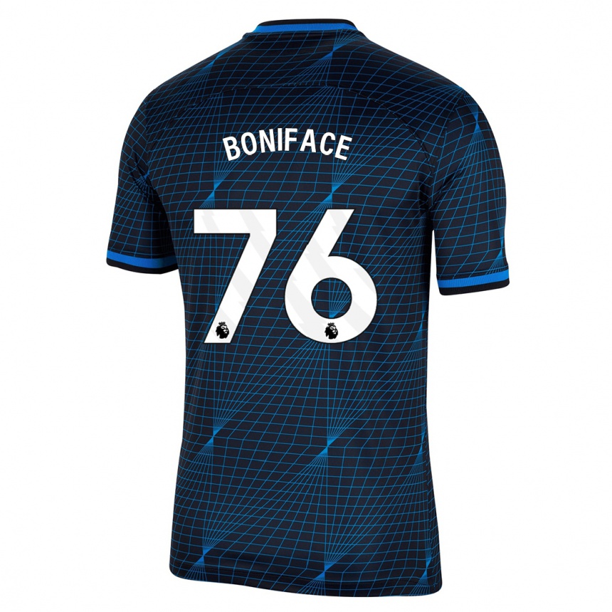 Kids  Somto Boniface #76 Dark Blue Away Jersey 2023/24 T-Shirt