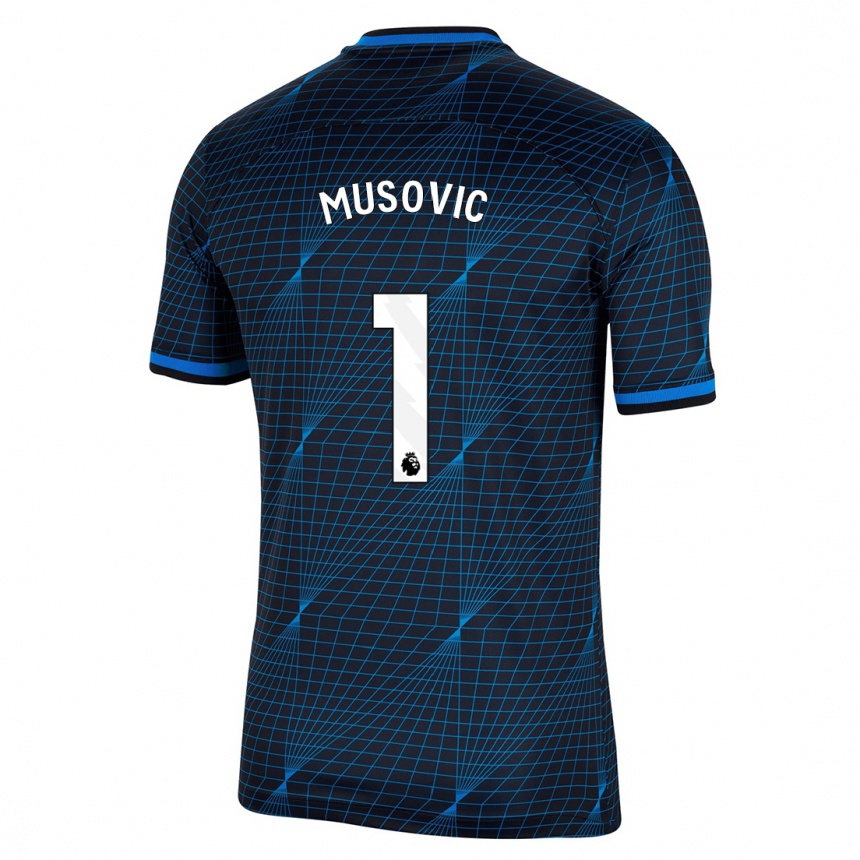 Kids  Zecira Musovic #1 Dark Blue Away Jersey 2023/24 T-Shirt