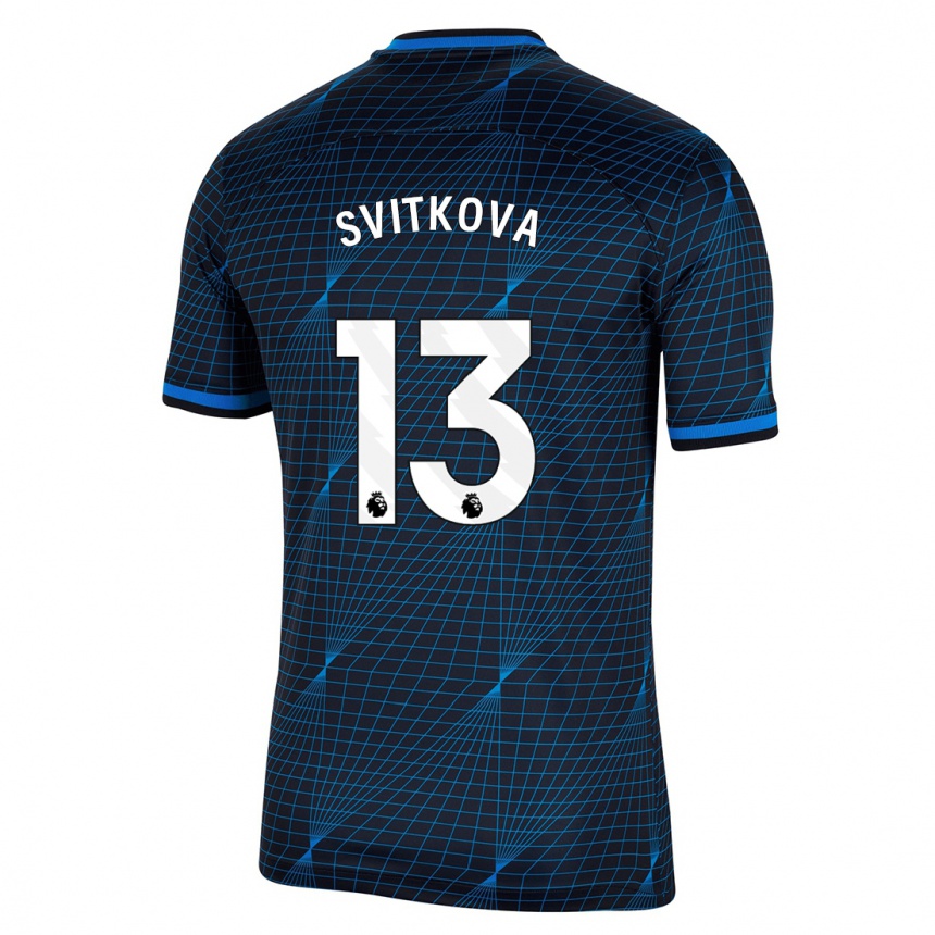 Kids  Katerina Svitkova #13 Dark Blue Away Jersey 2023/24 T-Shirt