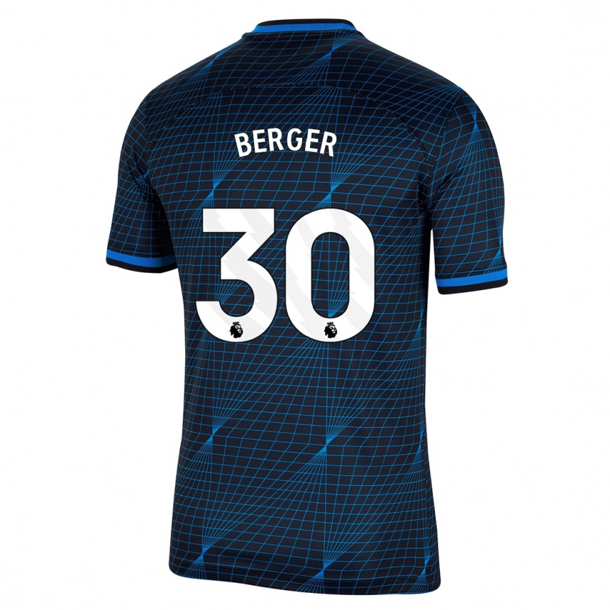 Kids  Ann-Katrin Berger #30 Dark Blue Away Jersey 2023/24 T-Shirt