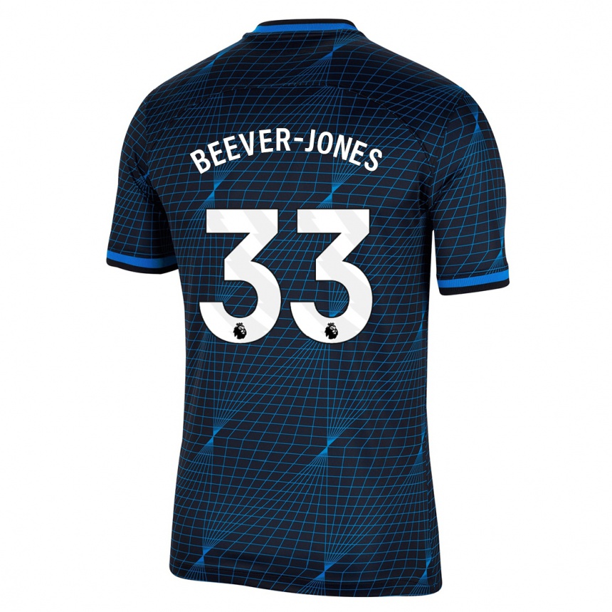 Kids  Aggie Beever-Jones #33 Dark Blue Away Jersey 2023/24 T-Shirt