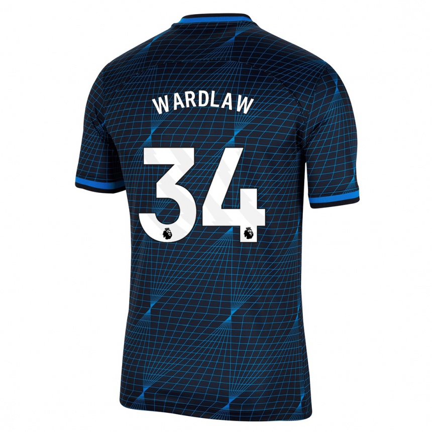 Kids  Charlotte Wardlaw #34 Dark Blue Away Jersey 2023/24 T-Shirt