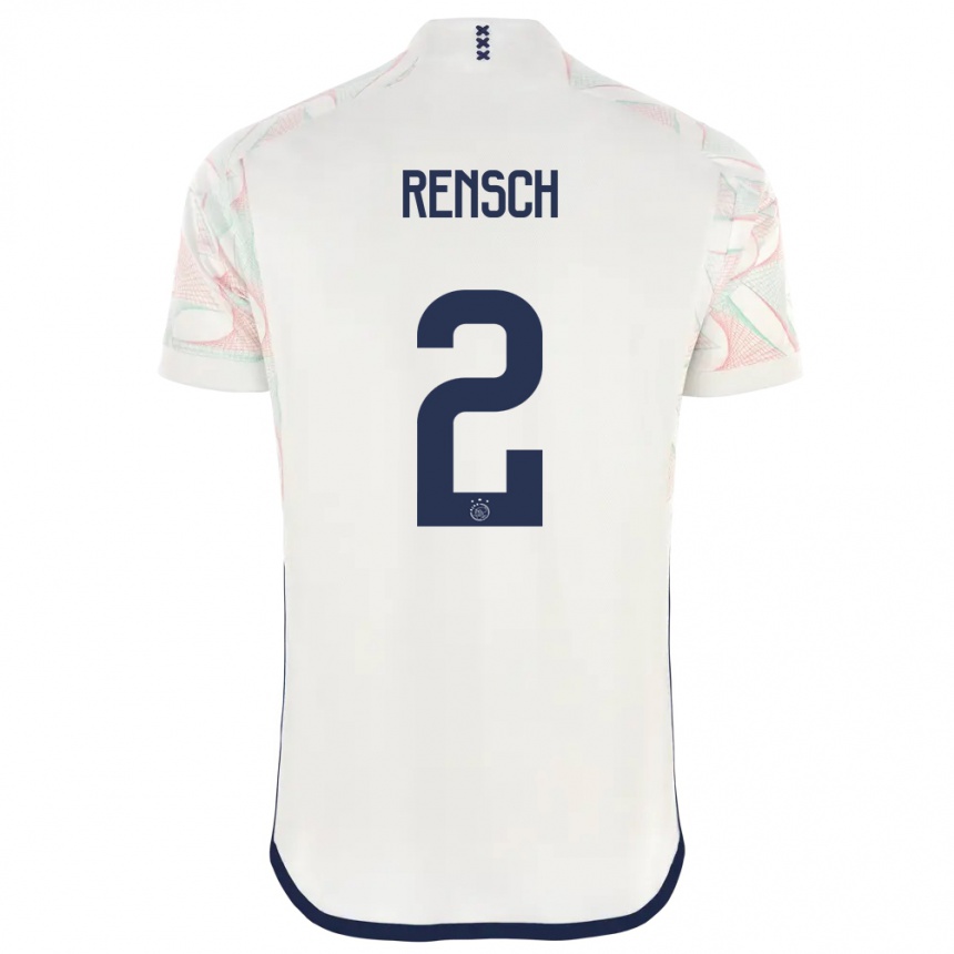 Kids  Devyne Rensch #2 White Away Jersey 2023/24 T-Shirt