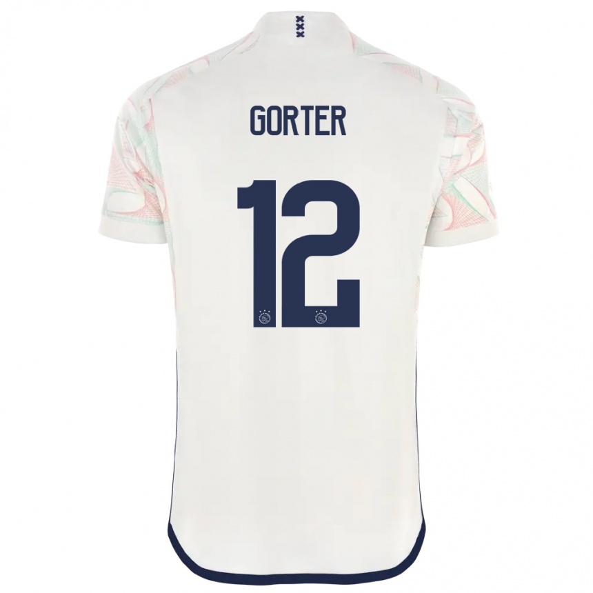 Kids  Jay Gorter #12 White Away Jersey 2023/24 T-Shirt