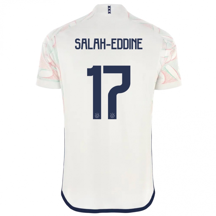 Kids  Anass Salah-Eddine #17 White Away Jersey 2023/24 T-Shirt