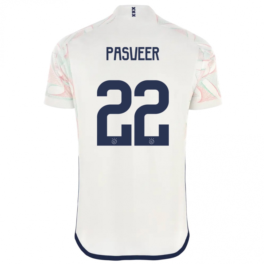 Kids  Remko Pasveer #22 White Away Jersey 2023/24 T-Shirt