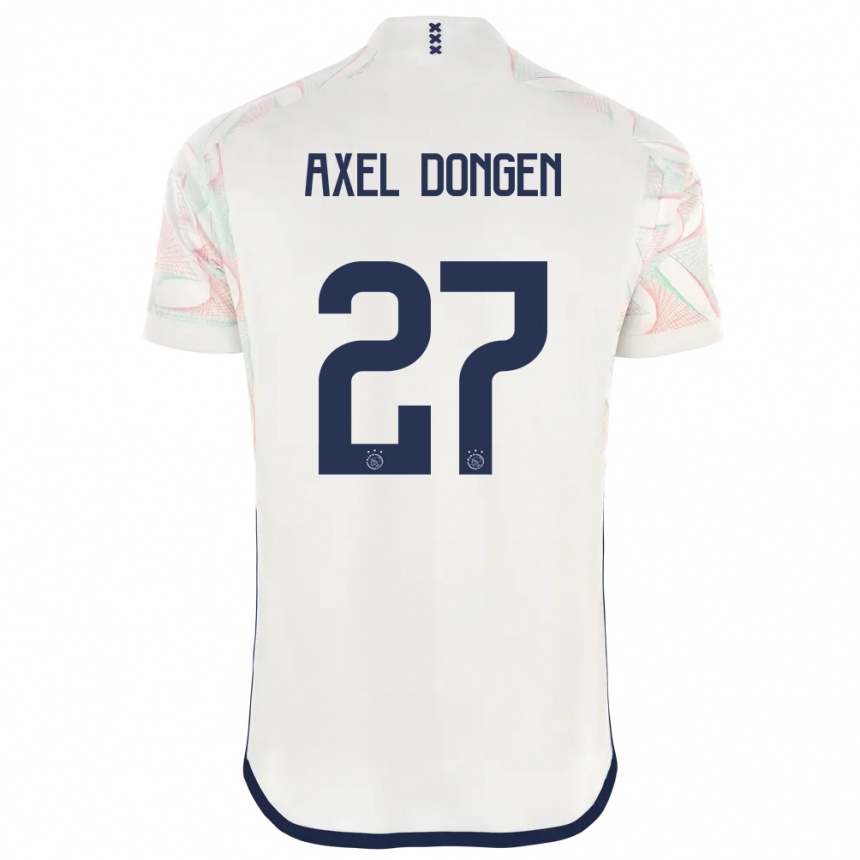 Kids  Amourricho Van Axel Dongen #27 White Away Jersey 2023/24 T-Shirt