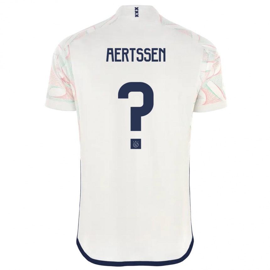 Kids  Olivier Aertssen #0 White Away Jersey 2023/24 T-Shirt