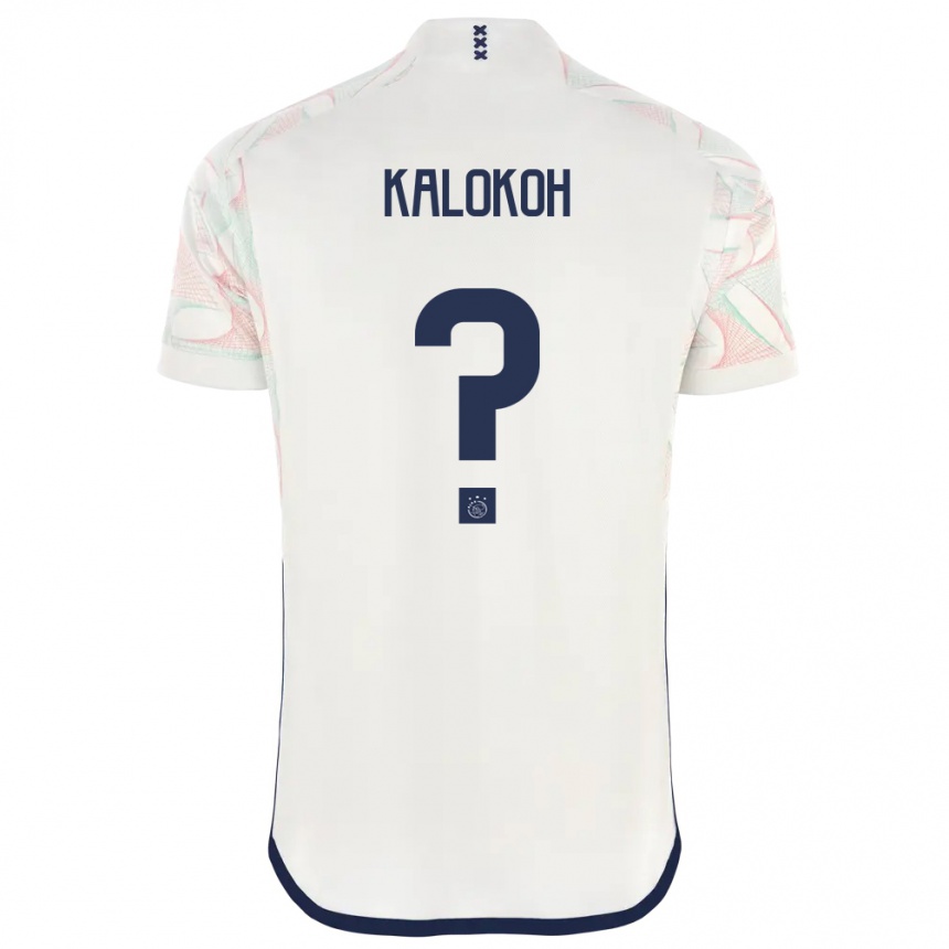 Kids  David Kalokoh #0 White Away Jersey 2023/24 T-Shirt