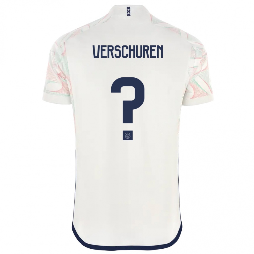 Kids  Nick Verschuren #0 White Away Jersey 2023/24 T-Shirt