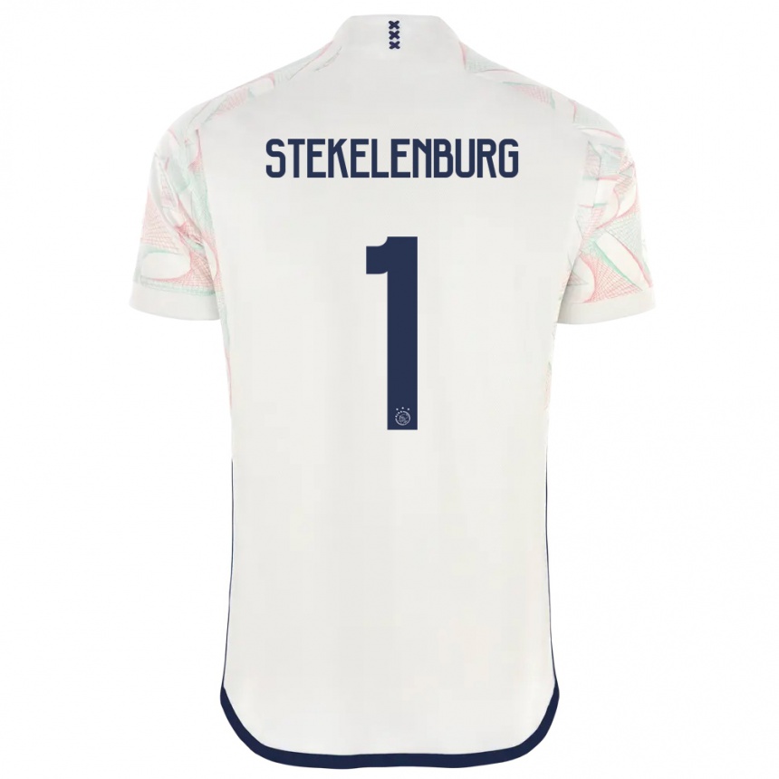 Kids  Maarten Stekelenburg #1 White Away Jersey 2023/24 T-Shirt