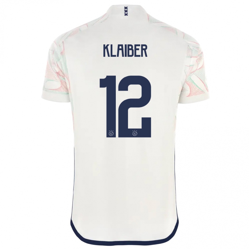 Kids  Sean Klaiber #12 White Away Jersey 2023/24 T-Shirt