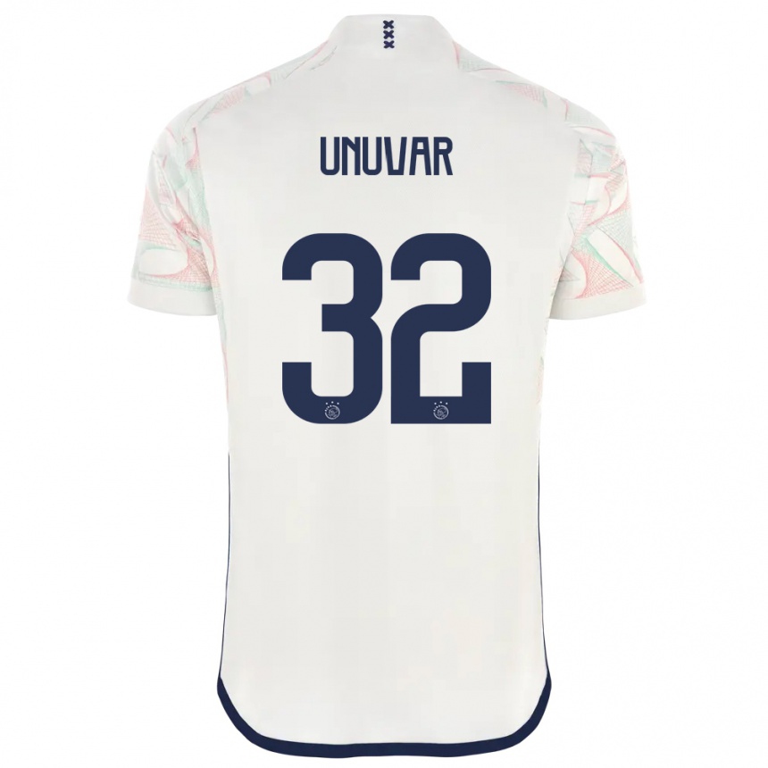 Kids  Naci Unuvar #32 White Away Jersey 2023/24 T-Shirt