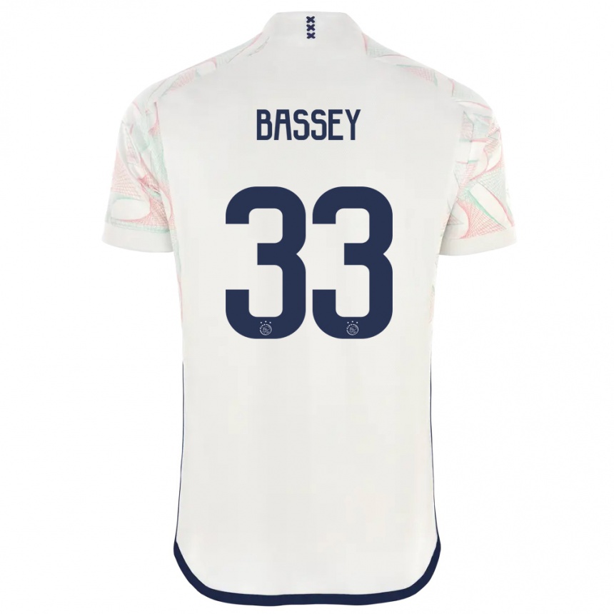 Kids  Calvin Bassey #33 White Away Jersey 2023/24 T-Shirt