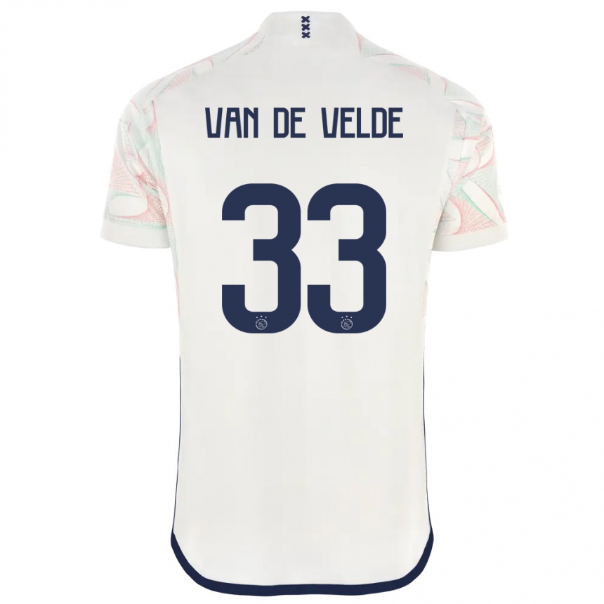 Kids  Jonna Van De Velde #33 White Away Jersey 2023/24 T-Shirt